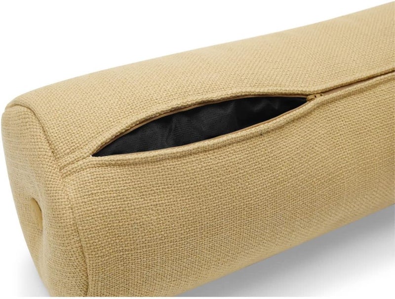 Fatboy Sumo Weave Puff Rollster Throw Pillow | Suitable for indoor use only | Easy to assemble | FibreGuard stain resistant technology | 82% Polyester/18% Acrylic | durable fabric | 65x24 cm - Honey - Image 4